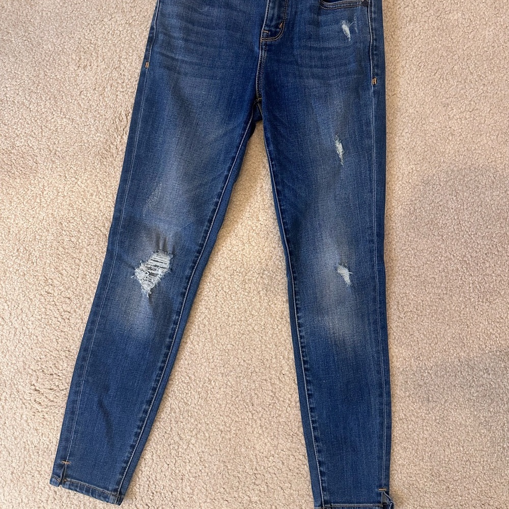 Habitual Dark Blue Distressed Skinny Jeans